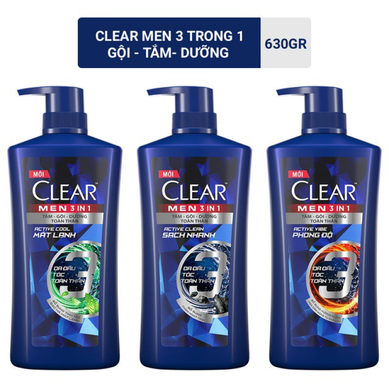 Dầu gội nam chuyên trị gàu Clear Men