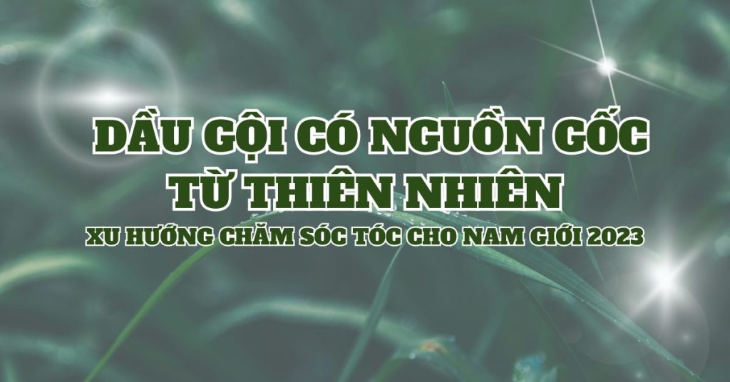 Dầu gội nguồn gốc thiên nhiên